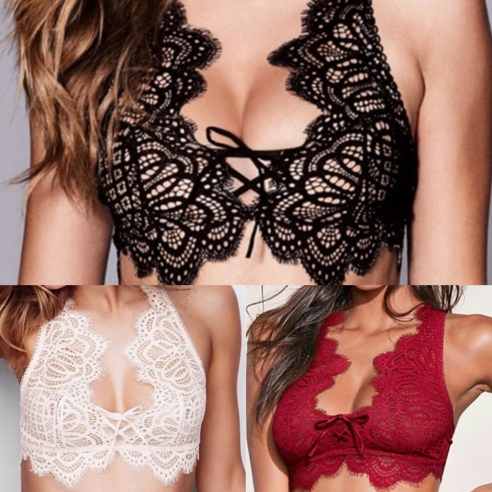 Bundle of 3 Victoria’s Secret Lace Up Bralettes